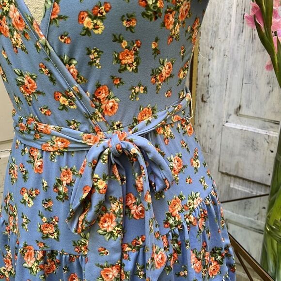 FLORAL MINI DRESS, Size S - Picture 3 of 7